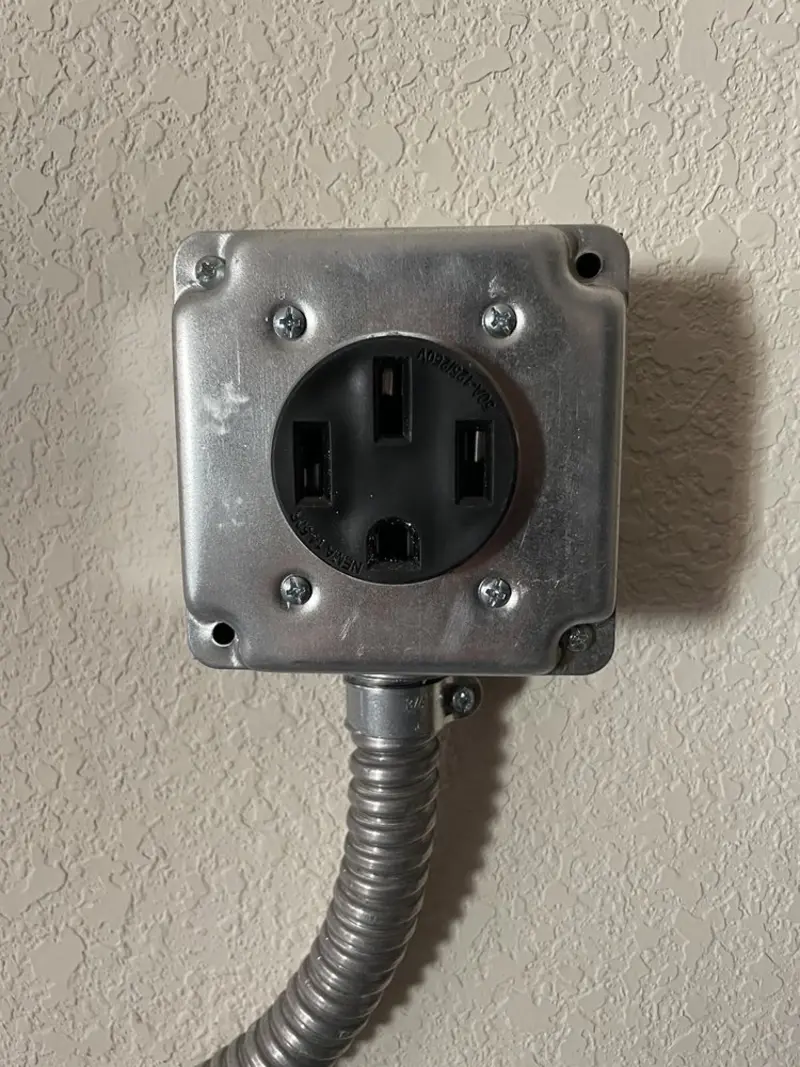 NEMA 14-50 outlet installed for Smart Home Electrical in Lumberton